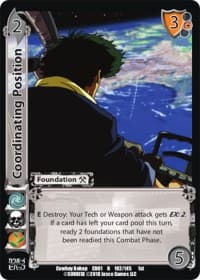 Coordinating Position - Cowboy Bebop - UniVersus card