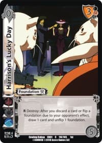 Harrison's Lucky Day - Cowboy Bebop - UniVersus card