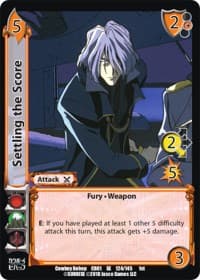 Settling the Score - Cowboy Bebop - UniVersus card