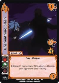 Unsheathing Slash - Cowboy Bebop - UniVersus card