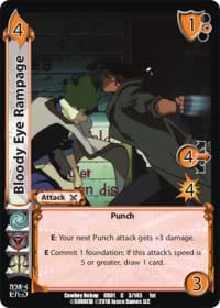 Bloody Eye Rampage - Cowboy Bebop - UniVersus card