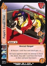 Faye's Cover Fire - Cowboy Bebop - UniVersus card