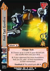 Red Tail Gunfire - Cowboy Bebop - UniVersus card