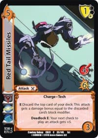 Red Tail Missiles - Cowboy Bebop - UniVersus card