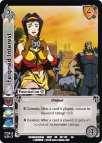 Feigned Interest - Cowboy Bebop - UniVersus card