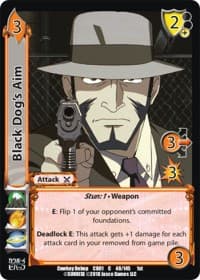 Black Dog's Aim - Cowboy Bebop - UniVersus card