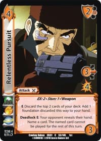 Relentless Pursuit - Cowboy Bebop - UniVersus card