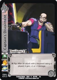 Captain's Discontent - Cowboy Bebop - UniVersus card