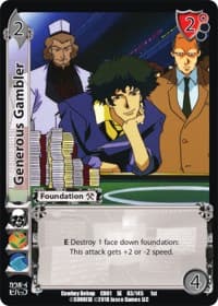 Generous Gambler - Cowboy Bebop - UniVersus card