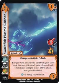 Swordfish Plasma Cannon - Cowboy Bebop - UniVersus card