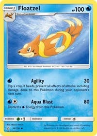 Floatzel - SM - Ultra Prism - Pokemon card