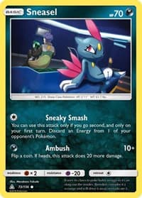 Sneasel - SM - Ultra Prism - Pokemon card