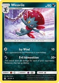 Weavile - SM - Ultra Prism - Pokemon card