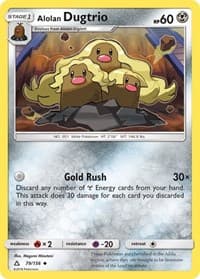 Alolan Dugtrio - SM - Ultra Prism - Pokemon card