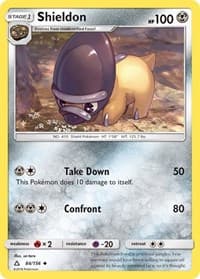 Shieldon - SM - Ultra Prism - Pokemon card
