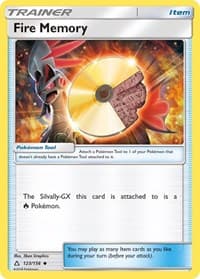 Fire Memory - SM - Ultra Prism - Pokemon card
