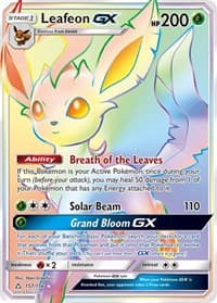 Leafeon GX (Secret Rare) - SM - Ultra Prism - Pokemon card