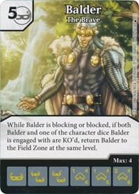 Balder - The Brave - The Mighty Thor - Dice Masters card