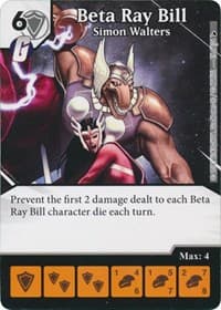 Beta Ray Bill - Simon Walters - The Mighty Thor - Dice Masters card