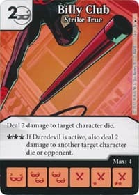 Billy Club - Strike True - The Mighty Thor - Dice Masters card