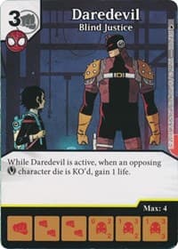 Daredevil - Blind Justice - The Mighty Thor - Dice Masters card