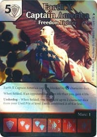 Earth X Captain America - Freedom Fighter - The Mighty Thor - Dice Masters card