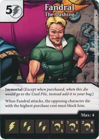 Fandral - The Dashing - The Mighty Thor - Dice Masters card