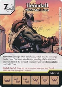 Heimdall - None Shall Pass - The Mighty Thor - Dice Masters card