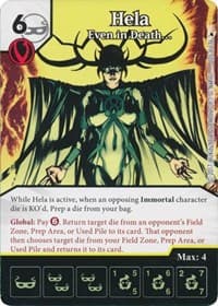 Hela - Even in Death... - The Mighty Thor - Dice Masters card