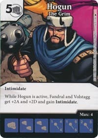 Hogun - The Grim - The Mighty Thor - Dice Masters card