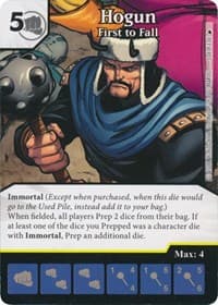 Hogun - First to Fall - The Mighty Thor - Dice Masters card