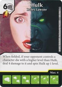 Hulk - Rules Lawyer - The Mighty Thor - Dice Masters card