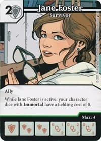 Jane Foster - Survivor - The Mighty Thor - Dice Masters card