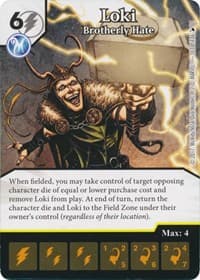 Loki - Brotherly Hate - The Mighty Thor - Dice Masters card