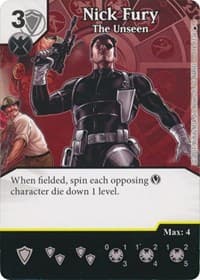 Nick Fury - The Unseen - The Mighty Thor - Dice Masters card