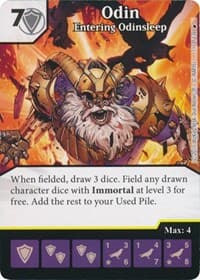 Odin - Entering Odinsleep - The Mighty Thor - Dice Masters card