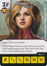 Pepper Potts - Virginia - The Mighty Thor - Dice Masters card