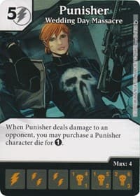 Punisher - Wedding Day Massacre - The Mighty Thor - Dice Masters card
