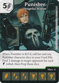 Punisher - Vengeful Widow - The Mighty Thor - Dice Masters card