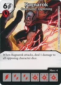 Ragnarok - Codename: Lightning - The Mighty Thor - Dice Masters card