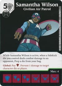 Samantha Wilson - Civilian Air Patrol - The Mighty Thor - Dice Masters card