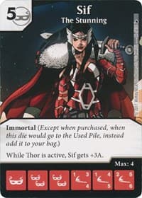 Sif - The Stunning - The Mighty Thor - Dice Masters card