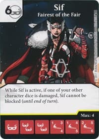 Sif - Fairest if the Fair - The Mighty Thor - Dice Masters card