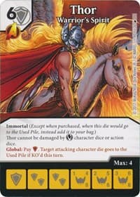 Thor - Warrior's Spirit - The Mighty Thor - Dice Masters card
