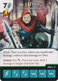 Thor - A God Amongst Men - The Mighty Thor - Dice Masters card