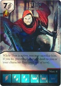 Thor - Unworthy - The Mighty Thor - Dice Masters card