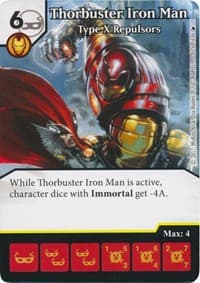 Thorbuster Iron Man - Type X Repulsors - The Mighty Thor - Dice Masters card