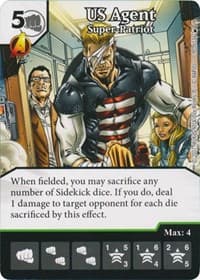 US Agent - Super-Patriot - The Mighty Thor - Dice Masters card