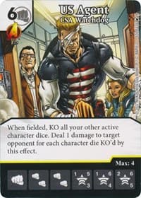 US Agent - CSA Watchdog - The Mighty Thor - Dice Masters card