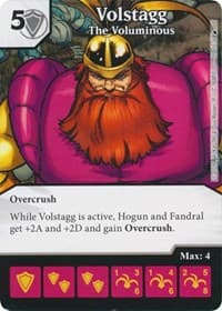 Volstagg - The Voluminous - The Mighty Thor - Dice Masters card